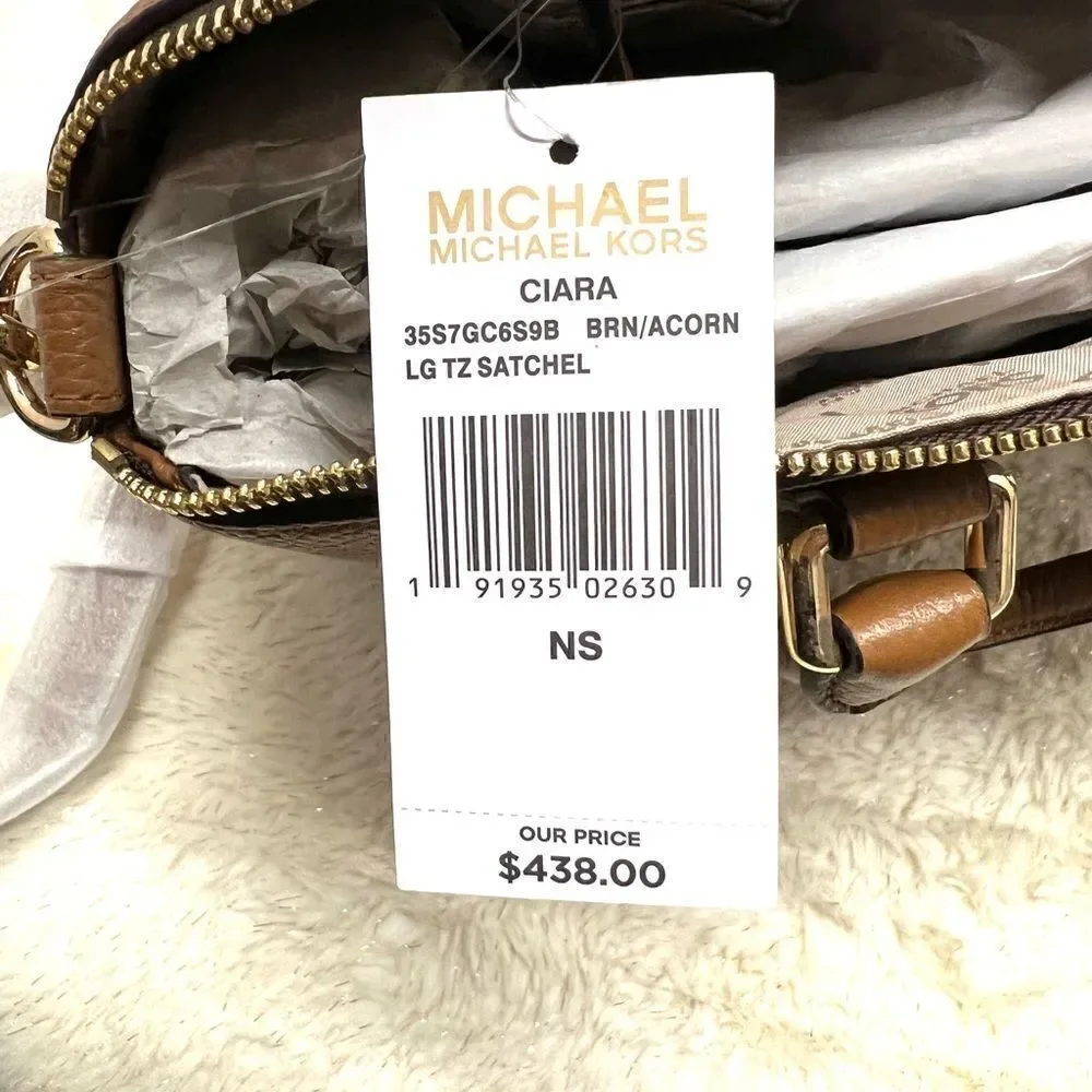 🔥🎁NWT! Michael Kors CIARA Satchel Handbag Convertible Large Msrp:$438.00